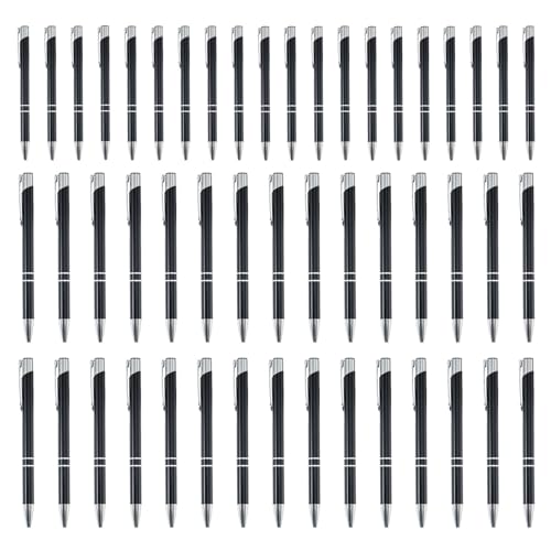 Ynnhik Praktischer Stift | 50x Metall Klickmechanik Kugelschreiber | Stilvolles Schreibzubehör Mit Silberner Klammer Multifunktions-Schreibgerät Für Pflegekräfte, Geschäftseliten, Lehrer Ynnhik Praktischer Stift | 50x Metall Klickmechanik Kugelschreiber | Stilvolles Schreibzubehör Mit Silberner Klammer Multifunktions-Schreibgerät Für Pflegekräfte, Geschäftseliten, Lehrer von Ynnhik