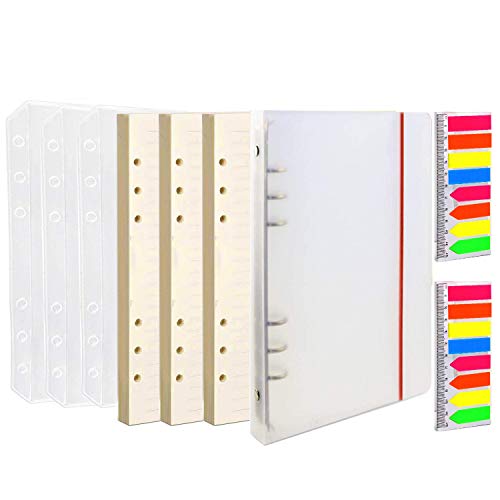 A6 Nachfüllpapier, 3PACK 45 Stück A6 Loseblattpapier, 1 Stück A6 6-Ring Binder Cover Shell, 2Pack Neon Page Markers, 3 Stück Binder Taschen, 6-Loch-Notebook-Nachfüllungen A6 Nachfüllpapier, 3PACK 45 Stück A6 Loseblattpapier, 1 Stück A6 6-Ring Binder Cover Shell, 2Pack Neon Page Markers, 3 Stück Binder Taschen, 6-Loch-Notebook-Nachfüllungen von YoMaris
