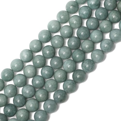 6 mm burmesische Jade-Natursteinperlen, rund, lose Perlen für Schmuckherstellung, Yochus DIY Perlen, Armband, Halskette von Yochus