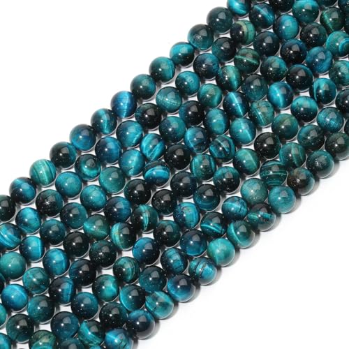 8 mm blaue Tigerauge-Natursteinperlen, rund, lose Perlen für Schmuckherstellung, Yochus DIY Perlen, Armband, Halskette 8 mm blaue Tigerauge-Natursteinperlen, rund, lose Perlen für Schmuckherstellung, Yochus DIY Perlen, Armband, Halskette von Yochus