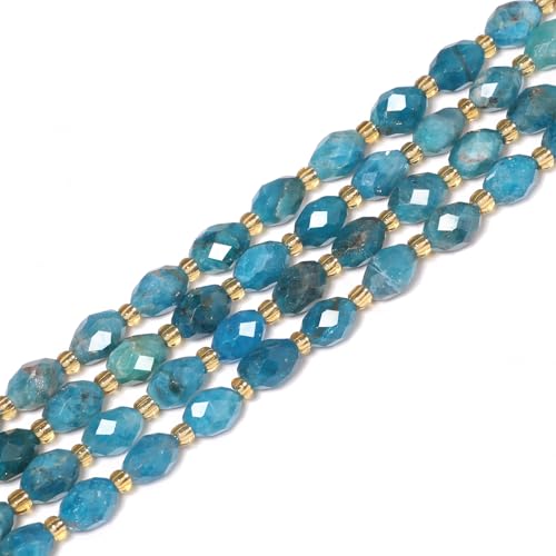 Yochus Apa Naturstein, runder Strang für glitzernde Perlen zur Schmuckherstellung, 8 x 7 mm, 27 Farben Yochus Apa Naturstein, runder Strang für glitzernde Perlen zur Schmuckherstellung, 8 x 7 mm, 27 Farben von Yochus