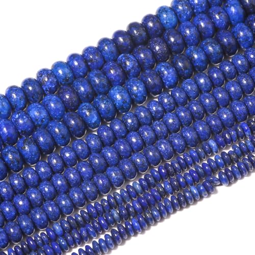 Yochus Lapislazuli-Perlen, Abakus-Perlen, 6 mm, natürlicher Edelstein, Stangenform, unregelmäßige Form, blaue Steinperlen für Schmuckherstellung, DIY, Armband, Halskette Yochus Lapislazuli-Perlen, Abakus-Perlen, 6 mm, natürlicher Edelstein, Stangenform, unregelmäßige Form, blaue Steinperlen für Schmuckherstellung, DIY, Armband, Halskette von Yochus