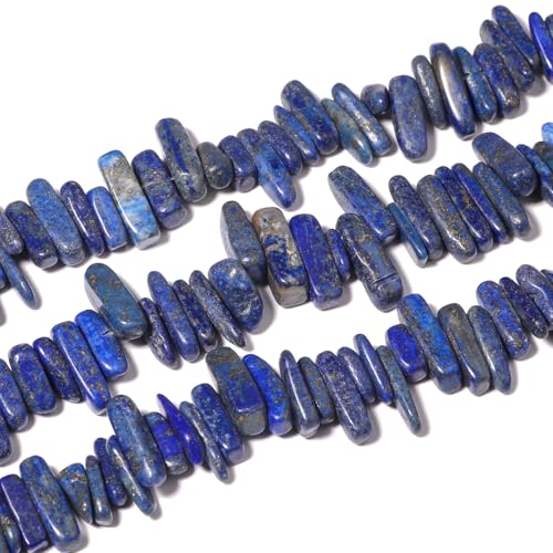 Yochus Lapislazuli-Perlen, Stabform, 10–20 mm, natürlicher Edelstein, unregelmäßige Form, blaue Steinperlen für Schmuckherstellung, DIY, Armband, Halskette von Yochus