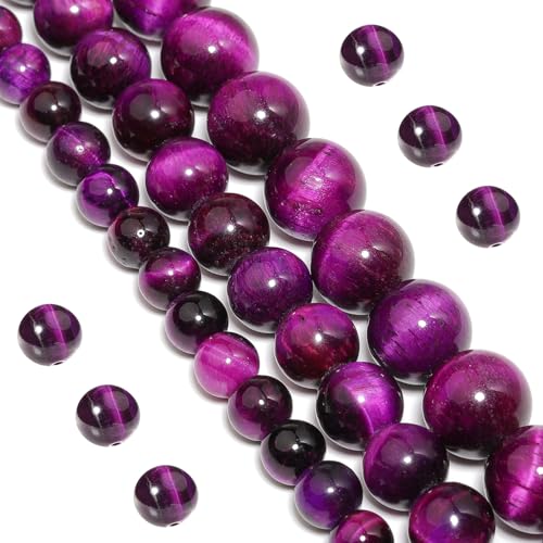 Yochus Natürliche Tigerauge-Perlen, 8 mm, Onyx-Achat, für runde lose Perlen, zum Selbermachen, glatte Edelsteinperlen für Schmuckherstellung, 4 mm, 6 mm, 10 mm, 12 mm, 45 Stück Yochus Natürliche Tigerauge-Perlen, 8 mm, Onyx-Achat, für runde lose Perlen, zum Selbermachen, glatte Edelsteinperlen für Schmuckherstellung, 4 mm, 6 mm, 10 mm, 12 mm, 45 Stück von Yochus