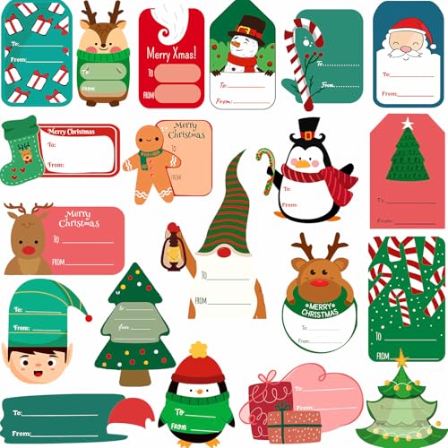 435 Stück Weihnachts-Geschenkanhänger, Aufkleber, Weihnachts-Etiketten, Aufkleber, selbstklebend, für Weihnachtsgeschenke, Geschenke, dekoratives Geschenkpapier, Namensetiketten 435 Stück Weihnachts-Geschenkanhänger, Aufkleber, Weihnachts-Etiketten, Aufkleber, selbstklebend, für Weihnachtsgeschenke, Geschenke, dekoratives Geschenkpapier, Namensetiketten von Yodeeni