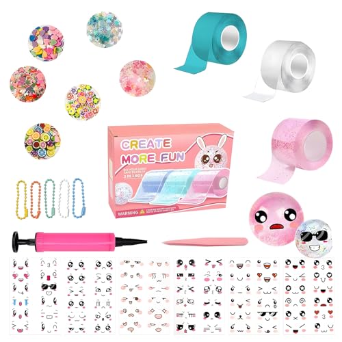 Nano Tape Bubbles Set-DIY Kreativ-Kit mit Schwebenden Schaumblasen | Wiederverwendbares Magic Klebeband für Dekoration, Stressabbau & Bastelspaß – Geeignet für Kinder/Erwachsene Aller Altersstufen Nano Tape Bubbles Set-DIY Kreativ-Kit mit Schwebenden Schaumblasen | Wiederverwendbares Magic Klebeband für Dekoration, Stressabbau & Bastelspaß – Geeignet für Kinder/Erwachsene Aller Altersstufen von Yoedge