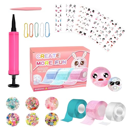 Nano Tape Bubbles Set-DIY Kreativ-Kit mit Schwebenden Schaumblasen | Wiederverwendbares Magic Klebeband für Dekoration, Stressabbau & Bastelspaß – Geeignet für Kinder/Erwachsene Aller Altersstufen Nano Tape Bubbles Set-DIY Kreativ-Kit mit Schwebenden Schaumblasen | Wiederverwendbares Magic Klebeband für Dekoration, Stressabbau & Bastelspaß – Geeignet für Kinder/Erwachsene Aller Altersstufen von Yoedge