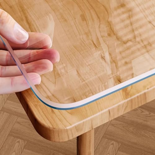 Pvc Tischdecke Transparent 3mm 5mm Mattierte Tischfolie Durchsichtige Fettdicht Kratzfeste Hitzebeständig Wasserdicht Transparente Tischschutz Tisch Schutzfolie PVC Folie Tischunterlage(Clear 3mm,40x1 Pvc Tischdecke Transparent 3mm 5mm Mattierte Tischfolie Durchsichtige Fettdicht Kratzfeste Hitzebeständig Wasserdicht Transparente Tischschutz Tisch Schutzfolie PVC Folie Tischunterlage(Clear 3mm,40x1 von Yoeoefuo