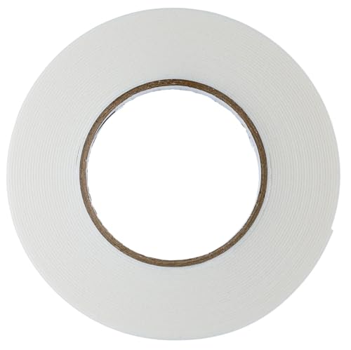 Weißes Schaumstoffband Klebeband, doppelseitig, starker Klebstoff, 10 m x 15 mm x 1 mm, für Montage und DIY Weißes Schaumstoffband Klebeband, doppelseitig, starker Klebstoff, 10 m x 15 mm x 1 mm, für Montage und DIY von YoiYee