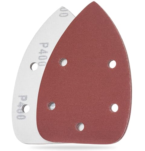 YoiYee 400er Körnung Maus Detailschleifer Schleifblatt 5 Löcher Schleifpapier Pad Klettverschluss Schleifpapier Ideal für Holz/Farbe, 140 x 90 mm, rot YoiYee 400er Körnung Maus Detailschleifer Schleifblatt 5 Löcher Schleifpapier Pad Klettverschluss Schleifpapier Ideal für Holz/Farbe, 140 x 90 mm, rot von YoiYee