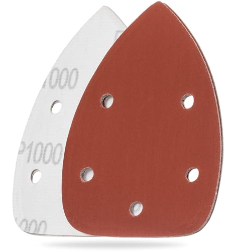YoiYee Premium Maus-Detailschleifpapier Schleifpad – 140 x 90 mm Größe | Körnung 1000 | Packung mit 10 Blatt | 5 Löcher | Klettverschluss-Rückseite | für professionelle Oberflächen YoiYee Premium Maus-Detailschleifpapier Schleifpad – 140 x 90 mm Größe | Körnung 1000 | Packung mit 10 Blatt | 5 Löcher | Klettverschluss-Rückseite | für professionelle Oberflächen von YoiYee