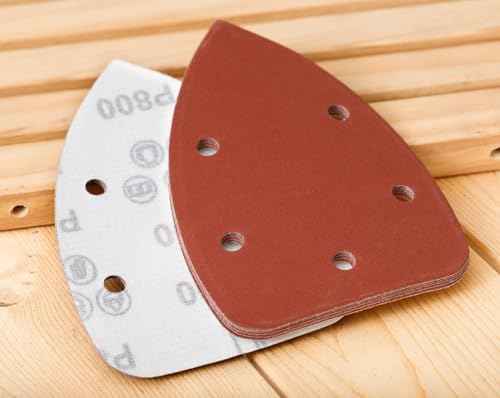 YoiYee Schleifpapierblätter für Maus-Detailschleifer, 140 x 90 mm, Körnung 800, Premium-Klett-Rückseite, 5 Löcher für effiziente Staubabsaugung, 10 Stück YoiYee Schleifpapierblätter für Maus-Detailschleifer, 140 x 90 mm, Körnung 800, Premium-Klett-Rückseite, 5 Löcher für effiziente Staubabsaugung, 10 Stück von YoiYee