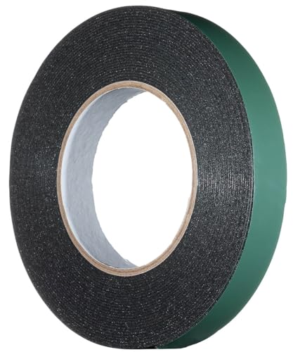 YoiYee Schwarzes, doppelseitiges Schaumstoff-Klebeband, stark klebend, grüne Folie, PE-Schwammstreifen, Montageband, 20 mm breit YoiYee Schwarzes, doppelseitiges Schaumstoff-Klebeband, stark klebend, grüne Folie, PE-Schwammstreifen, Montageband, 20 mm breit von YoiYee