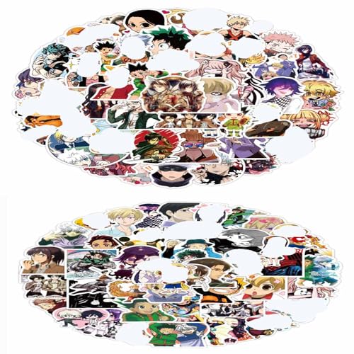 100 Blatt Cute Japan Abenteuer Cartoon Wasserdichte Aufkleber,Kawaii Anime DIY Aufklebers,Cool Manga Figur Comic Aufkleber für Fans,Niedlich Karikatur Kinder Stickers für Tasse Koffer Laptop Gitarre 100 Blatt Cute Japan Abenteuer Cartoon Wasserdichte Aufkleber,Kawaii Anime DIY Aufklebers,Cool Manga Figur Comic Aufkleber für Fans,Niedlich Karikatur Kinder Stickers für Tasse Koffer Laptop Gitarre von Yoimckay