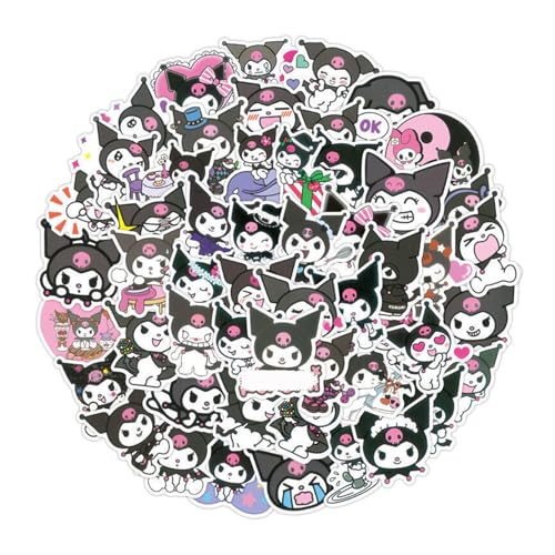 100 Blatt Niedliche Funny Cartoon Kinder Wasserdichte Aufkleber,Cute Anime Aufklebers DIY Aufkleber für Motorrad Koffer Küche Laptop Gitarre Skateboard Wasserflasche Ästhetisch Dekoration Stickers von Yoimckay