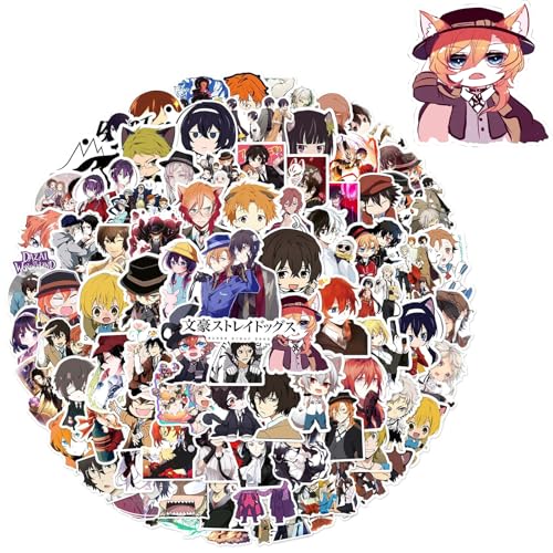 100 Stück Anime-Aufkleber, Asthetische Graffiti-Aufkleber, niedliche Anime-Aufkleber, modische personalisierte dekorative Aufkleber, wasserdichte Vinyl-Aufkleber, DIY Aufkleber für Laptop, Gepäck von Yoimckay