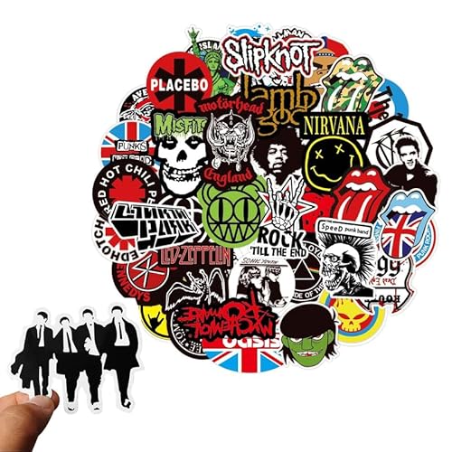 100 Stück Aufkleber Set,Rock Band Musik Anime Manga Elemente Aufkleber,Wasserfeste Vinyl Graffiti Stickers für Laptop Skateboard Koffer Helm Motorrad Auto Fahrrad Handy,für Kinder Teens Junge 100 Stück Aufkleber Set,Rock Band Musik Anime Manga Elemente Aufkleber,Wasserfeste Vinyl Graffiti Stickers für Laptop Skateboard Koffer Helm Motorrad Auto Fahrrad Handy,für Kinder Teens Junge von Yoimckay