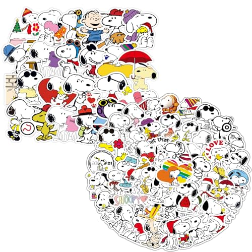 100 Stück Cartoon-Aufkleber, Kawaii Sticker, Cartoon, niedliche Abziehbilder, wasserdichte Vinyl-Aufkleber für Laptop, Gepäck, Skateboard, Auto, Geschenk für Kinder und Jugendliche von Yoimckay