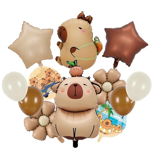 12 Stück Luftballons Capybara für Partys, Ballons geburtstag, Folienballons Capybara, Set mit niedlichen Cartoon-Tieren für Geburtstag, Dekoration, geburtstagsdeko, kindergeburtstag deko, Partyzubehör 12 Stück Luftballons Capybara für Partys, Ballons geburtstag, Folienballons Capybara, Set mit niedlichen Cartoon-Tieren für Geburtstag, Dekoration, geburtstagsdeko, kindergeburtstag deko, Partyzubehör von Yoimckay