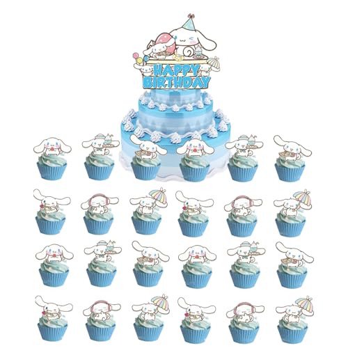 25 Stück Cartoon Dekoration Kuchen Geburtstag, Cake Topper, Dekoration Geburtstag, Cake Topper, Dekoration Kuchen, Deko Geburtstag Cupcake, Party Supplies Jungen Mädchen Dekoration (Stil B) von Yoimckay