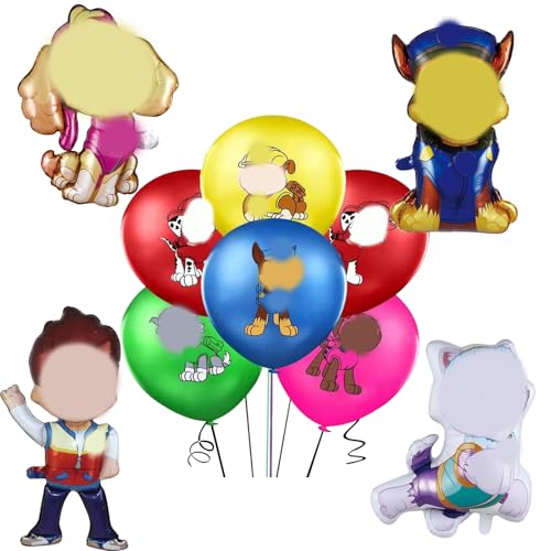 34 Stück Luftballons Kinder Cartoon, Cartoon Balloons, Geburtstagsdekoration, Ballon aus Aluminium und Latex, bunte Luftballons, für Kinderpartys 34 Stück Luftballons Kinder Cartoon, Cartoon Balloons, Geburtstagsdekoration, Ballon aus Aluminium und Latex, bunte Luftballons, für Kinderpartys von Yoimckay