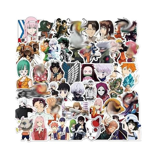 50 Stück Aufkleber Set,Lully Zoro Kakashi Kamado Nezuko Anime Manga Elemente Aufkleber,Wasserfeste Vinyl Graffiti Stickers für Laptop Skateboard Koffer Motorrad Auto Fahrrad Handy,für Kinder Junge 50 Stück Aufkleber Set,Lully Zoro Kakashi Kamado Nezuko Anime Manga Elemente Aufkleber,Wasserfeste Vinyl Graffiti Stickers für Laptop Skateboard Koffer Motorrad Auto Fahrrad Handy,für Kinder Junge von Yoimckay