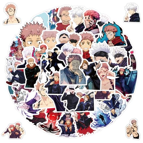55 Stück Anime-Aufkleber, Cartoon-Aufkleber, Graffiti-Sticker, wasserdichte Vinyl-Aufkleber, ästhetische Aufkleber für DIY-Dekoration, für Laptop, Skateboard, Gitarre, für Kinder Erwachsene 55 Stück Anime-Aufkleber, Cartoon-Aufkleber, Graffiti-Sticker, wasserdichte Vinyl-Aufkleber, ästhetische Aufkleber für DIY-Dekoration, für Laptop, Skateboard, Gitarre, für Kinder Erwachsene von Yoimckay
