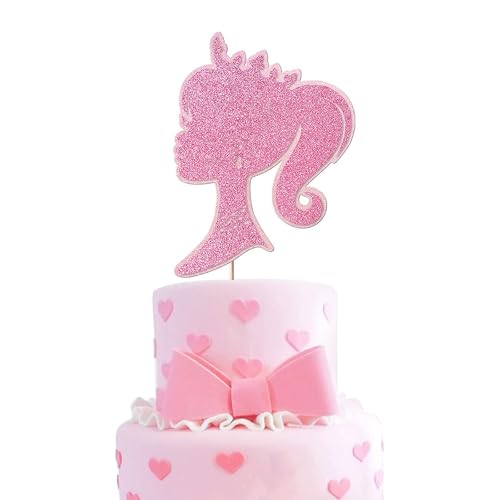 Cartoon Cake Decoration,1 Stück Rosa Mädchen Tortenaufsatz Glitzer Doppelschichten Prinzessin Kuchen Deko, Glitter Party Decorations, Topper für Kinder Geburtstag Party Kuchen Dekoration Supplies Cartoon Cake Decoration,1 Stück Rosa Mädchen Tortenaufsatz Glitzer Doppelschichten Prinzessin Kuchen Deko, Glitter Party Decorations, Topper für Kinder Geburtstag Party Kuchen Dekoration Supplies von Yoimckay