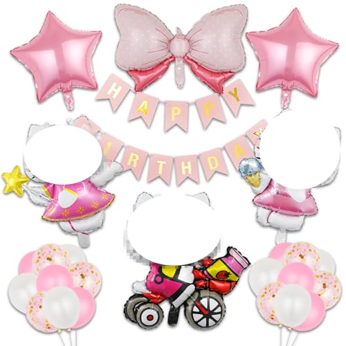 Geburtstag Luftballons Mädchen, 25 Stück Luftballon Geburtstag Kit, Cartoon Charakter Ballon, Folienballon, Theme Party Supplies, Ballon Dekoration für Kinder, Kindergeburtstag Party Dekoration Geburtstag Luftballons Mädchen, 25 Stück Luftballon Geburtstag Kit, Cartoon Charakter Ballon, Folienballon, Theme Party Supplies, Ballon Dekoration für Kinder, Kindergeburtstag Party Dekoration von Yoimckay