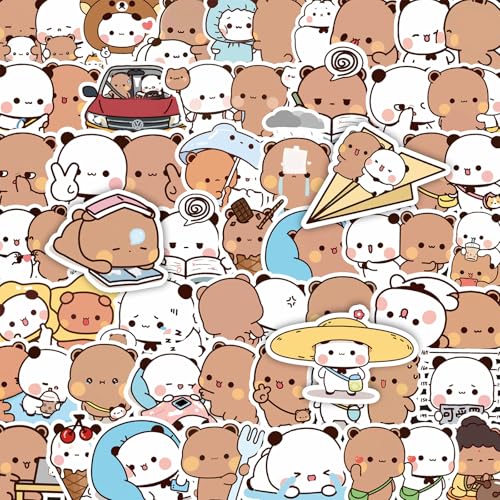 Yoimckay 100 Stück niedliche Kawaii Stickers, niedliche Panda-Vinyl-Aufkleber, lustige Panda-Aufkleber, niedliche Tieraufkleber, wasserdichte Vinyl-Aufkleber, für Laptop, Gepäck, Scrapbook Yoimckay 100 Stück niedliche Kawaii Stickers, niedliche Panda-Vinyl-Aufkleber, lustige Panda-Aufkleber, niedliche Tieraufkleber, wasserdichte Vinyl-Aufkleber, für Laptop, Gepäck, Scrapbook von Yoimckay