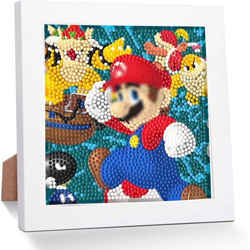 Yoimckay Diamond Painting Kinder mit Rahmen, Cartoon Diamant Painting, Diamond Painting Kit, 5D Diamond Painting Kinder, DIY Mosaikherstellung Arts Craft für Home Wand Décor, 18x18cm Yoimckay Diamond Painting Kinder mit Rahmen, Cartoon Diamant Painting, Diamond Painting Kit, 5D Diamond Painting Kinder, DIY Mosaikherstellung Arts Craft für Home Wand Décor, 18x18cm von Yoimckay