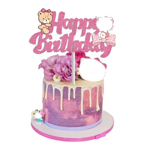 Yoimckay Kuchendekoration, Katze, Rosa, Geburtstag, für Kinder, Cartoon-Kuchen-Topper, Happy Birthday-Dekoration, Kuchen, Cartoon Cake Toppers, Party Supplies, Geburtstagsdekoration für Mädchen Yoimckay Kuchendekoration, Katze, Rosa, Geburtstag, für Kinder, Cartoon-Kuchen-Topper, Happy Birthday-Dekoration, Kuchen, Cartoon Cake Toppers, Party Supplies, Geburtstagsdekoration für Mädchen von Yoimckay
