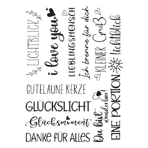 Yokawe Inspirierende Wortaufkleber für Kerzen, weihnachtliche, ästhetische, numerische Aufkleber für Kerzenleuchter Aller Größen G von Yokawe