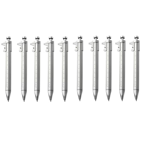 Yokomu 10 Stück Messschieber 0-100 mm Kugelschreiber Multifunktionsgerät für Männer und Frauen, Holzarbeiter, Schreiner, Studenten Yokomu 10 Stück Messschieber 0-100 mm Kugelschreiber Multifunktionsgerät für Männer und Frauen, Holzarbeiter, Schreiner, Studenten von Yokomu