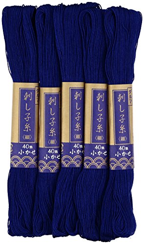 Sashiko Thread 40m Col.6 Navy 5x1 Sashiko Thread 40m Col.6 Navy 5x1 von Yokota