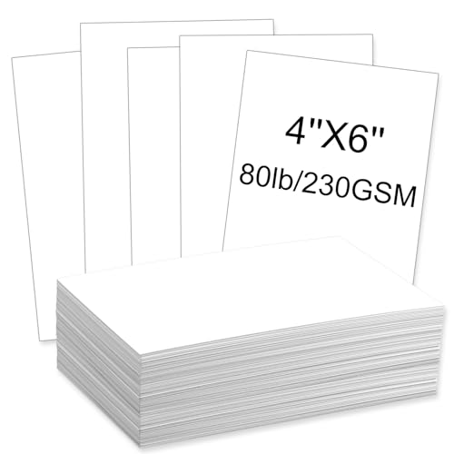 100 Blatt Weißes Druckerpapier 230gsm 15.2x 10.2cm Dickes Papier zum Drucken Kartonpapier Druckerpapier Bastelkarton Pappe für Einladungen Menükarten Hochzeit DIY-Karten 100 Blatt Weißes Druckerpapier 230gsm 15.2x 10.2cm Dickes Papier zum Drucken Kartonpapier Druckerpapier Bastelkarton Pappe für Einladungen Menükarten Hochzeit DIY-Karten von Yolev