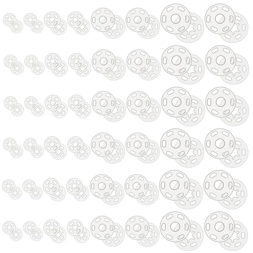 160 Set Druckknöpfe zum Annähen Transparente Sichere Unsichtbare Druckknöpfe 7,5/11,5/15/20mm Nylon Knöpfe zum Annähen von Kleidung Kleidern Rucksäcken DIY Geldbörsen Basteln 160 Set Druckknöpfe zum Annähen Transparente Sichere Unsichtbare Druckknöpfe 7,5/11,5/15/20mm Nylon Knöpfe zum Annähen von Kleidung Kleidern Rucksäcken DIY Geldbörsen Basteln von Yolev