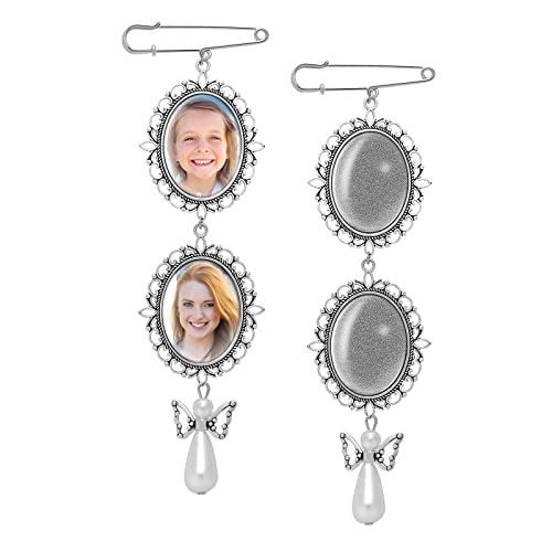 2 Stück Brautstrauß Anhänger Hochzeitsstrauß Foto Glamour DIY Pin Charms Brosche Maker Kit Doppelspitze Rahmen Hochzeit Glamour Oval Glas Cabochon Bilderrahmen mit Anhänger für Hochzeit Dusche Bräute 2 Stück Brautstrauß Anhänger Hochzeitsstrauß Foto Glamour DIY Pin Charms Brosche Maker Kit Doppelspitze Rahmen Hochzeit Glamour Oval Glas Cabochon Bilderrahmen mit Anhänger für Hochzeit Dusche Bräute von Yolev