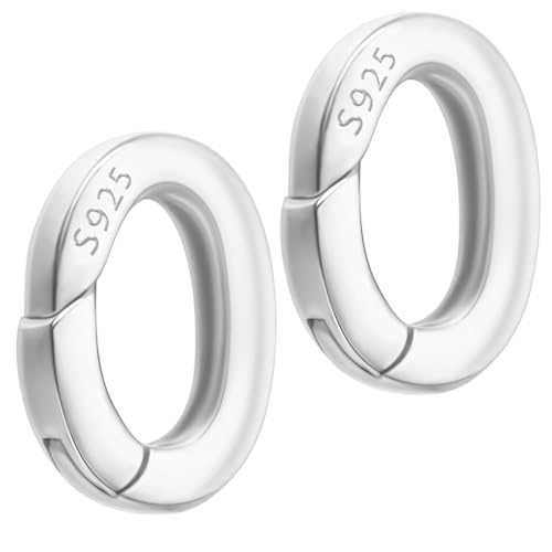 2 Stück Kettenverschluss Silber 925 O Ring Verschluss für Armbänder Schmuck Karabiner Federring Clips Feder Runde Federverschluss Metall Federtorring Für Schmuckherstellung Verschlüss 2 Stück Kettenverschluss Silber 925 O Ring Verschluss für Armbänder Schmuck Karabiner Federring Clips Feder Runde Federverschluss Metall Federtorring Für Schmuckherstellung Verschlüss von Yolev