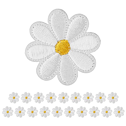 20 Stück Patches zum Aufbügeln Gänseblümchen Blumen Bügelflicken Exquisite Stickerei Bügelbilder Applikation Jacke Jeans Aufnäher zum Aufbügeln Handwerk DIY Dekorative Patches Erwachsene Kinder 20 Stück Patches zum Aufbügeln Gänseblümchen Blumen Bügelflicken Exquisite Stickerei Bügelbilder Applikation Jacke Jeans Aufnäher zum Aufbügeln Handwerk DIY Dekorative Patches Erwachsene Kinder von Yolev