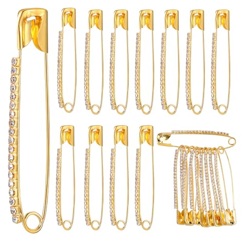 30Pcs Broschennadeln Gold Dekoration Clip Sicherheitsnadeln für Broschen DIY Craft Strass Hijab Pins Glitzernde Gold Pin Verschluss Strass Anstecknadeln für Damen Kleidung Dekoration 30Pcs Broschennadeln Gold Dekoration Clip Sicherheitsnadeln für Broschen DIY Craft Strass Hijab Pins Glitzernde Gold Pin Verschluss Strass Anstecknadeln für Damen Kleidung Dekoration von Yolev
