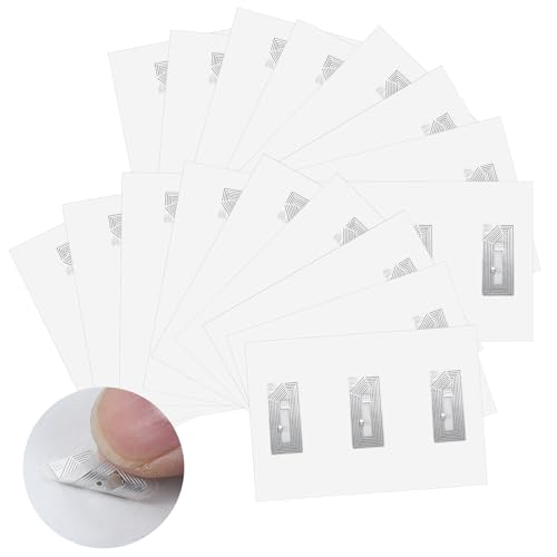 50PCS NFC Tags Aufkleber NTAG213 Chip Klebeaufkleber Selbstklebende Etiketten vollständig programmierbar Wiederbeschreibbar für NFC Fähige Geräte von Yolev