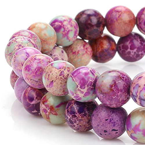 60 Stück Naturstein Perlen Lila Weiße Jaspis Beads Königliche Meeressediment Natürliche Edelstein Perlen zum Auffädeln 6 mm Runde Steinperlen für die Schmuckherstellung Beads for Jewellery Making 60 Stück Naturstein Perlen Lila Weiße Jaspis Beads Königliche Meeressediment Natürliche Edelstein Perlen zum Auffädeln 6 mm Runde Steinperlen für die Schmuckherstellung Beads for Jewellery Making von Yolev