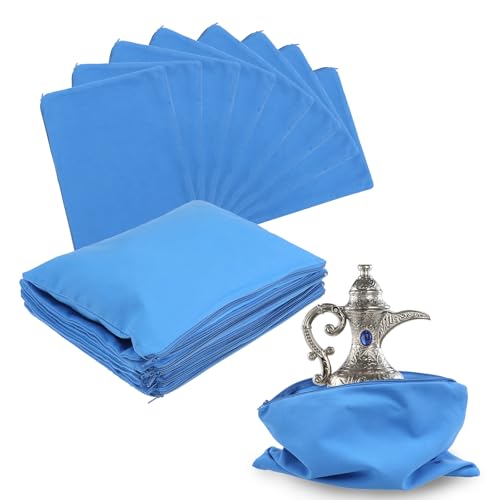 Silberfarbene Aufbewahrungsbeutel mit Reißverschlüssen, 22,9 x 30,5 cm, Anlaufschutz, Silbertuch, Schmuckaufbewahrung, Anlaufschutz, für Besteck, versilbert, Polieraufbewahrung, Stoffbeutel Silberfarbene Aufbewahrungsbeutel mit Reißverschlüssen, 22,9 x 30,5 cm, Anlaufschutz, Silbertuch, Schmuckaufbewahrung, Anlaufschutz, für Besteck, versilbert, Polieraufbewahrung, Stoffbeutel von Yolev