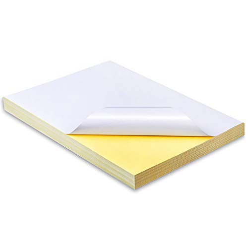 Yolistar A4 Aufkleber Etiketten Selbstklebend matt Weiß, Universal Etikett bedruckbar 50 Stück 210 x 297 mm, bedruckbar für Laser-und Tintenstrahldrucker Drucker Yolistar A4 Aufkleber Etiketten Selbstklebend matt Weiß, Universal Etikett bedruckbar 50 Stück 210 x 297 mm, bedruckbar für Laser-und Tintenstrahldrucker Drucker von Yolistar co.,LTD