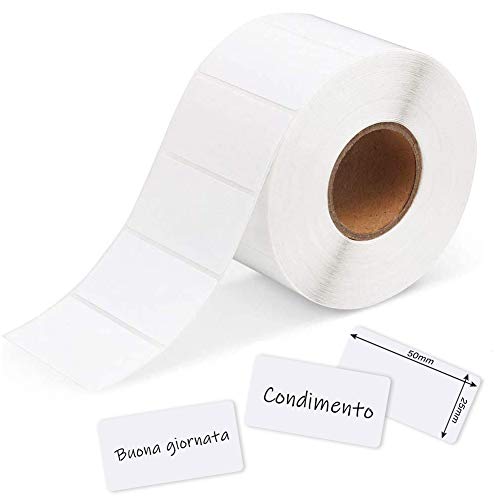 Yolistar 2000 Etiketten Selbstklebend weiß, Haushaltsetiketten blanko auf Rolle,25 x 50 mm,etiketten bedruckbar, Universal-Aufkleber für Büro Küche Marmelade Yolistar 2000 Etiketten Selbstklebend weiß, Haushaltsetiketten blanko auf Rolle,25 x 50 mm,etiketten bedruckbar, Universal-Aufkleber für Büro Küche Marmelade von Yolistar
