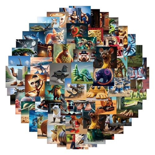 80 PCS Tung Tung Tung Tung Sahur Aufkleber, Vinyl Sticker, Durable Aufkleber für Laptop, Phone, Handy, Laptop, Koffer, Auto, Motorrad, Helm Ideal for DIY Enthusiasts von Yoljun