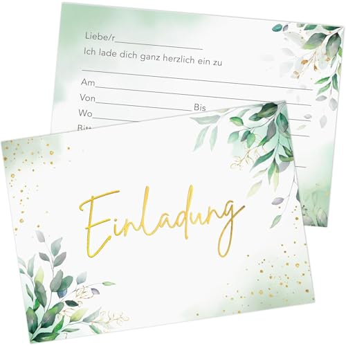 Yoljun 12 Stück Einladungkarten Geburtstag, Elegante Hochzeitseinladungskarten Mit Individuellem Design, Einladung Geburtstag, Hochzeit, Taufe Und Party Yoljun 12 Stück Einladungkarten Geburtstag, Elegante Hochzeitseinladungskarten Mit Individuellem Design, Einladung Geburtstag, Hochzeit, Taufe Und Party von Yoljun