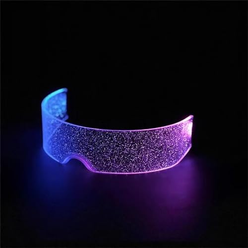 Yomaido 7-Color Cyberpunk LED Brille,LED Leuchtende Brille, Neon Brille Rave Brille,Festival Cool Stuff für Cyberpunk Cosplay, Bar, Club, Partybrille Yomaido 7-Color Cyberpunk LED Brille,LED Leuchtende Brille, Neon Brille Rave Brille,Festival Cool Stuff für Cyberpunk Cosplay, Bar, Club, Partybrille von Yomaido
