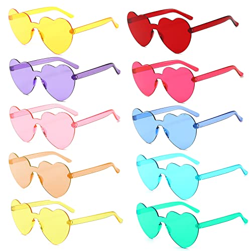 Yomaido 6/10 Stück Herz| Rund Party Brillen| Sonnenbrille, Lustige Partybrillen, Randlose Hippie Herzförmige Brille,für Geburtstagsfeier, Fasching, Karneval, Malle, für Kinder und Erwachsene Yomaido 6/10 Stück Herz| Rund Party Brillen| Sonnenbrille, Lustige Partybrillen, Randlose Hippie Herzförmige Brille,für Geburtstagsfeier, Fasching, Karneval, Malle, für Kinder und Erwachsene von Yomaido